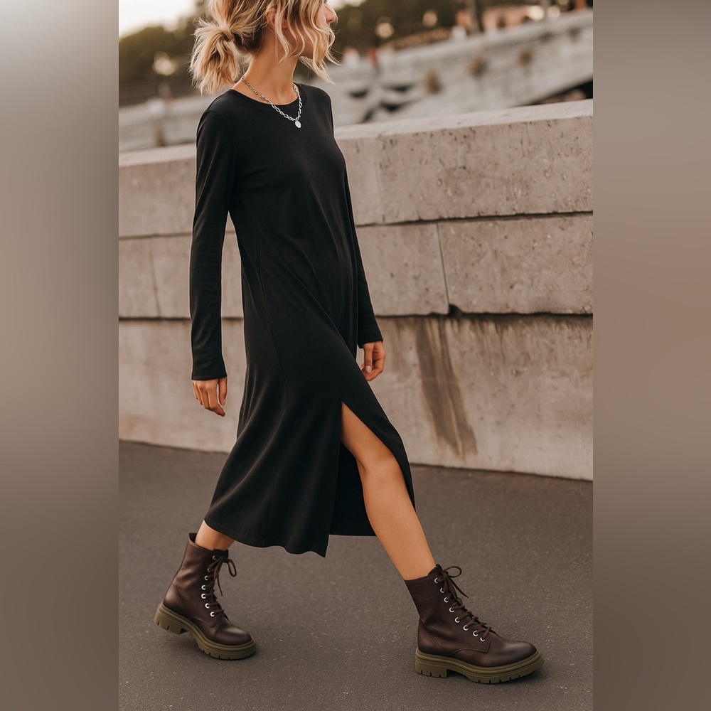 L’intervalle Leather Lug Sole Boots